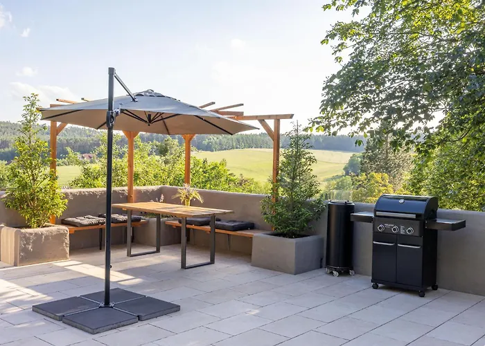 Romantisches Mit Sauna, Terrasse&natur Ferienhaus *